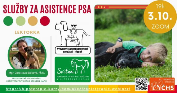 Webinář - Služby za asistence psa