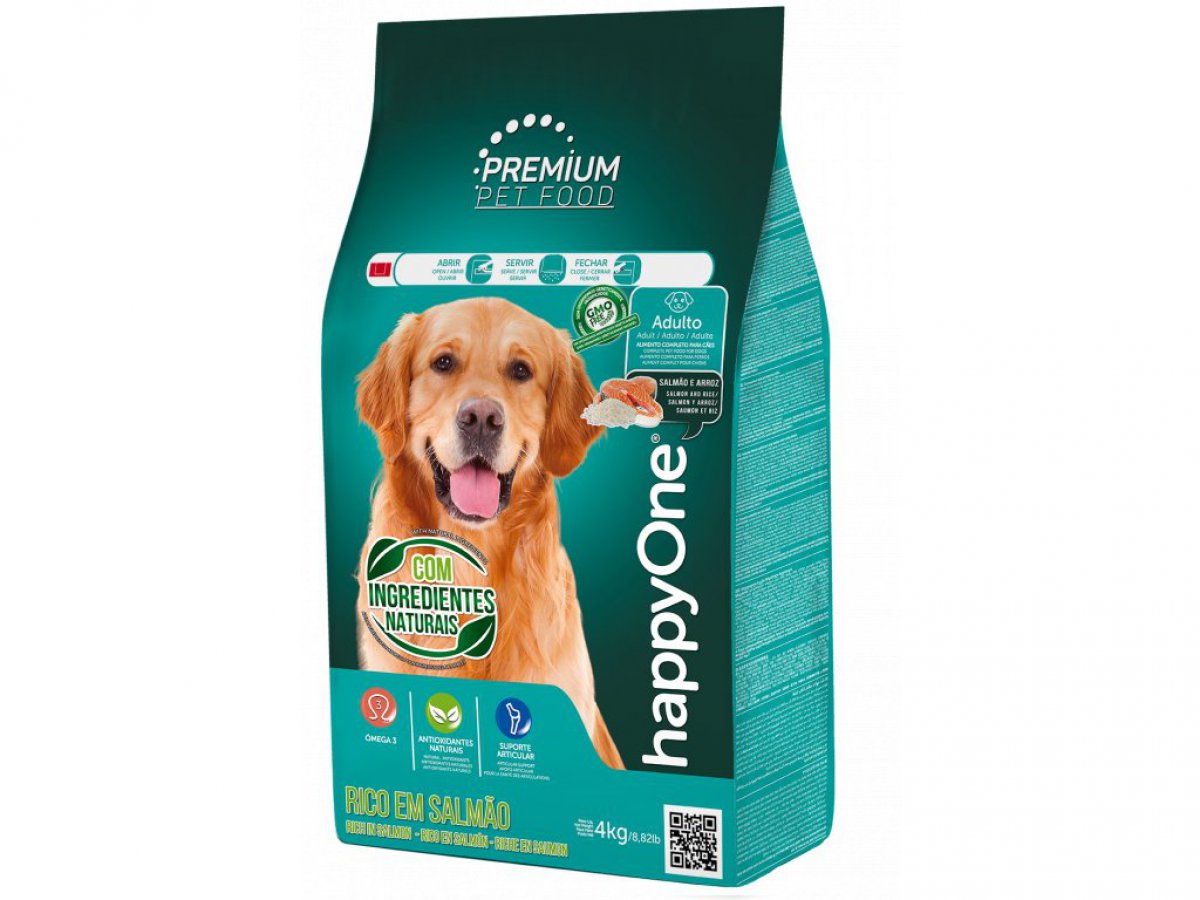 granule: happyOne Premium Adult Dog - Salmon and Rice 15 kg